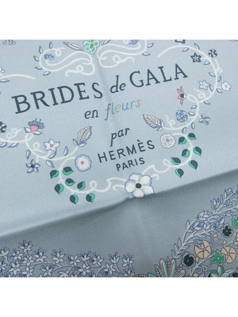Hermes Brides de Gala En Fleurs Carre Scarf